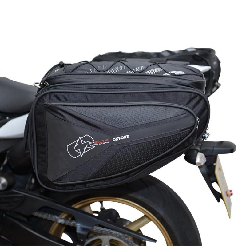 OXFORD Genți textile laterale 60L negre pentru motocicletă
