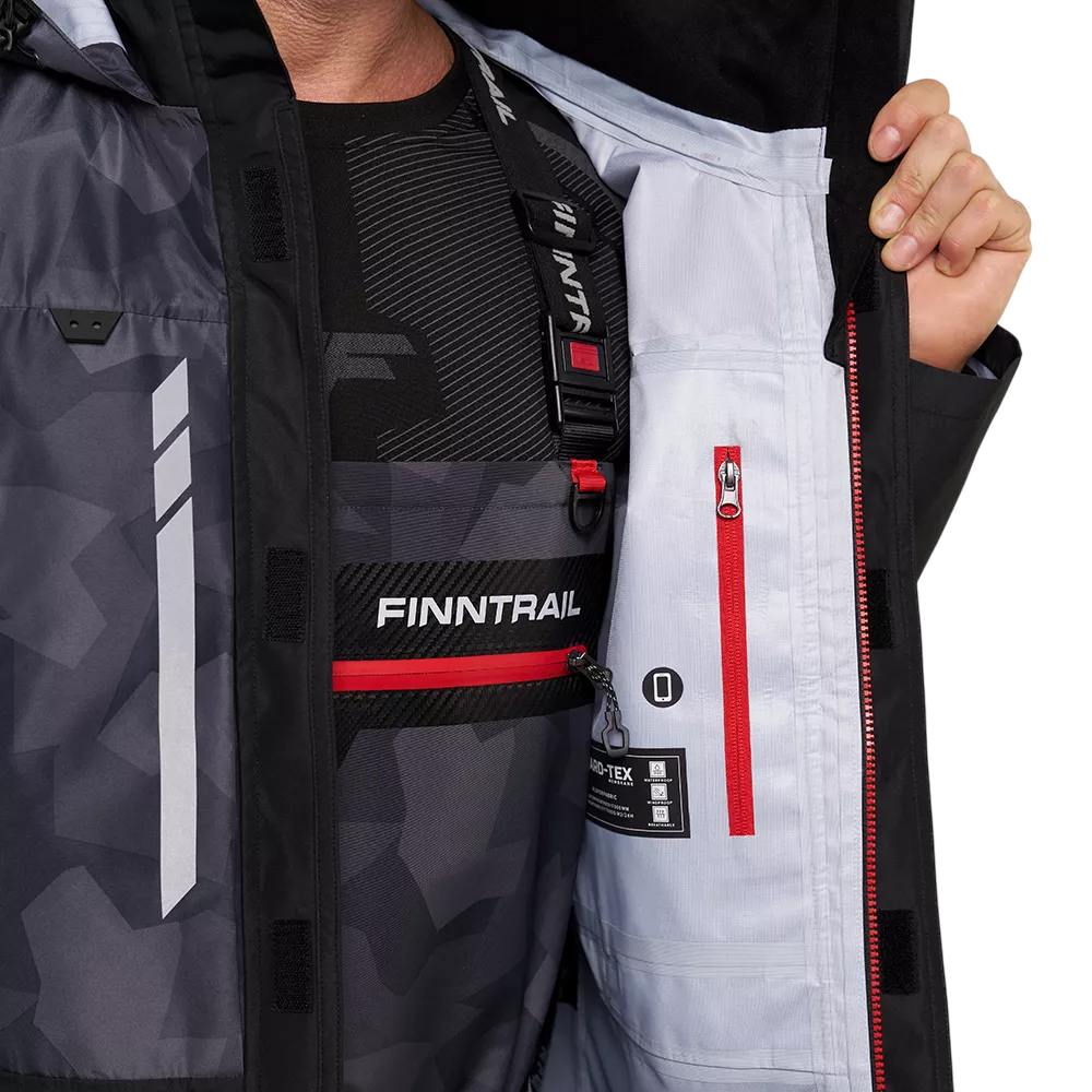  バード  Grouse-FinnFest 2020 Geacă Finntrail Greenwood camuflaj închis – geacă impermeabilă